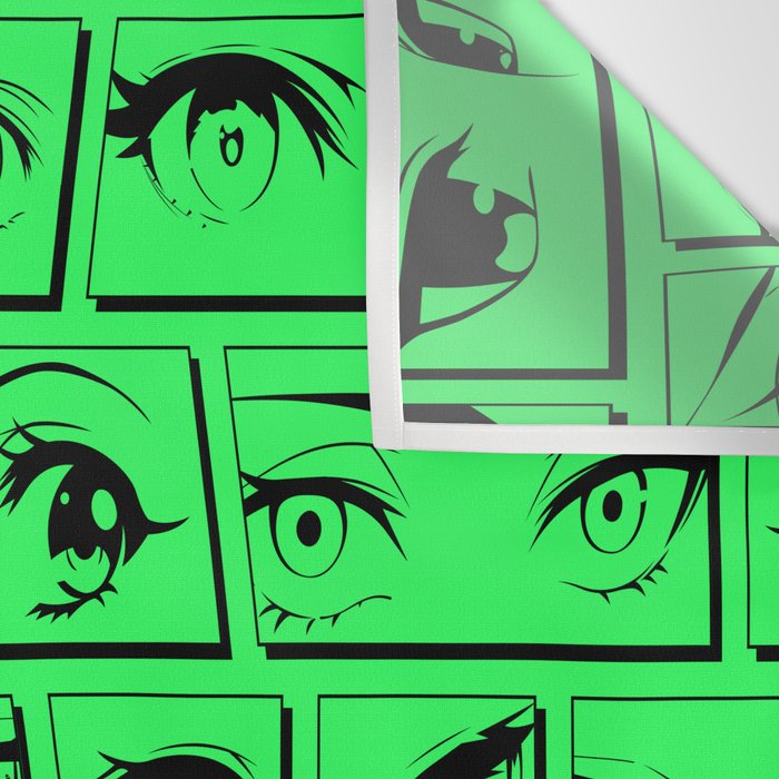 Anime eye cartoon comic art pattern Wall Tapestry Gallery Image 3