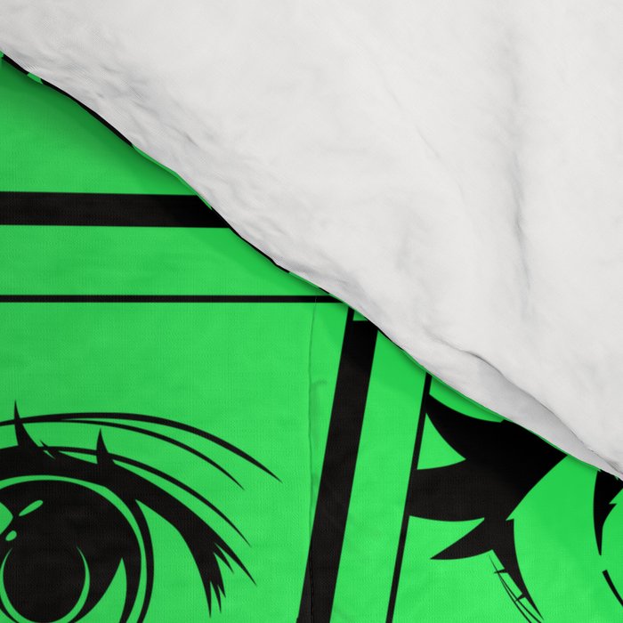 Anime eye cartoon comic art pattern Comforter Gallery Image 4