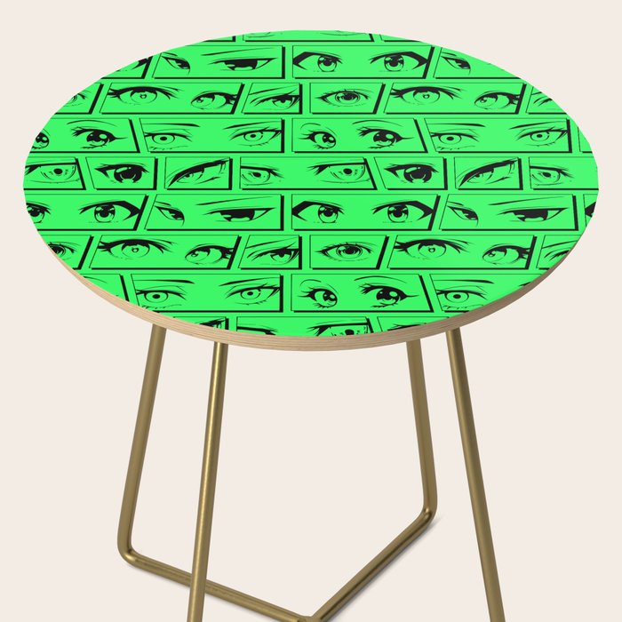 Anime eye cartoon comic art pattern Side Table Gallery Image 2