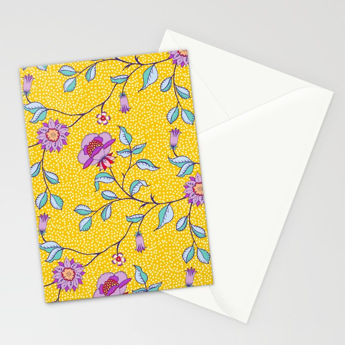 Vibrant Vintage Blooms Stationery Card Gallery Image 2