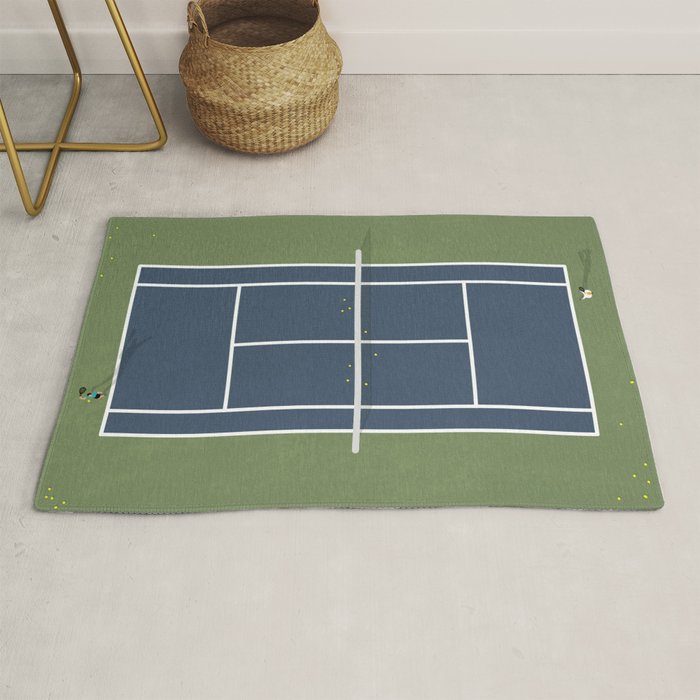 Tennis Court | Match Point  Rug Gallery Image 1