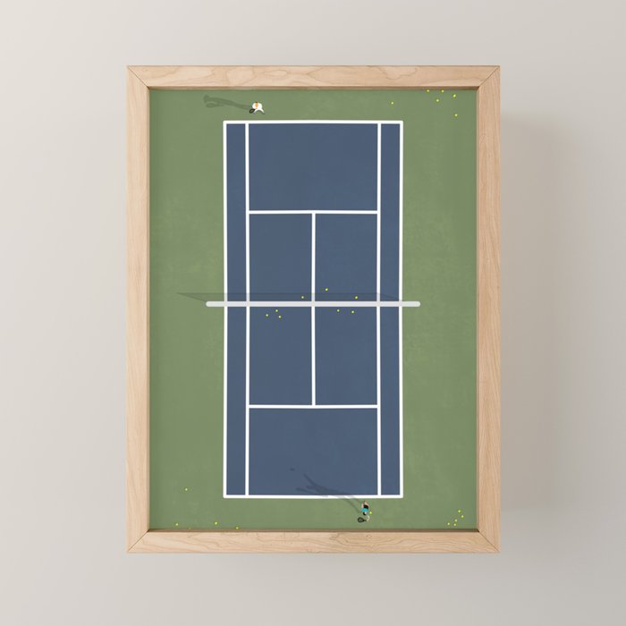 Tennis Court | Match Point  Mini Art Print Gallery Image 1