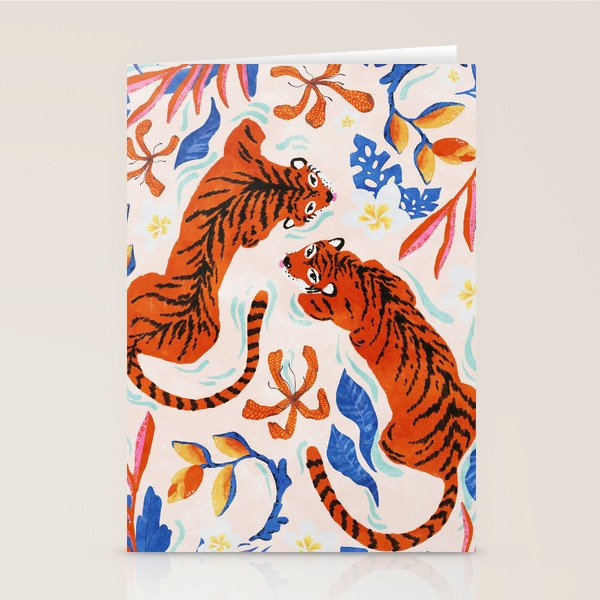 Tiger Swim Stationery Card Gallery Image 1