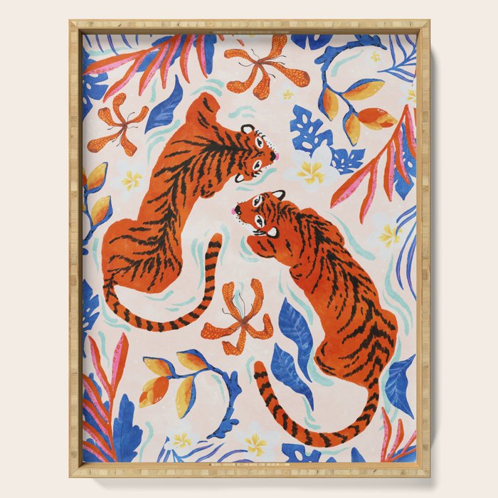 Tiger Swim Serving Tray Gallery Image 1