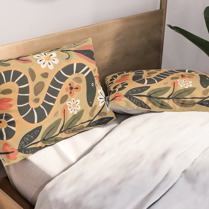Striped Garden Snake I Pillow Sham Gallery Image 2