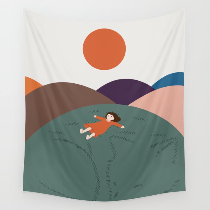 Cat Landscape 111 Wall Tapestry Gallery Image 1