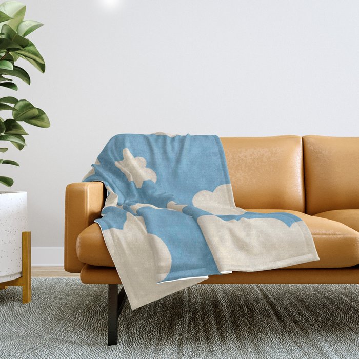 In the clouds Throw Blanket Gallery Image 1
