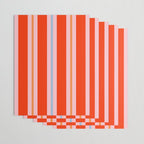 Bold Stripes Orange Pink Light Blue Wrapping Paper Gallery Image 3