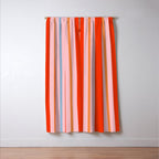 Bold Stripes Orange Pink Light Blue Window Curtain Gallery Image 3