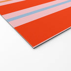 Bold Stripes Orange Pink Light Blue Welcome Mat Gallery Image 2