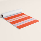Bold Stripes Orange Pink Light Blue Yoga Mat Gallery Image 2