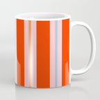 Bold Stripes Orange Pink Light Blue Coffee Mug Gallery Image 1