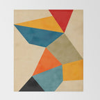 Geometric Colorful Modern Artwork Throw Blanket Gallery Image 2