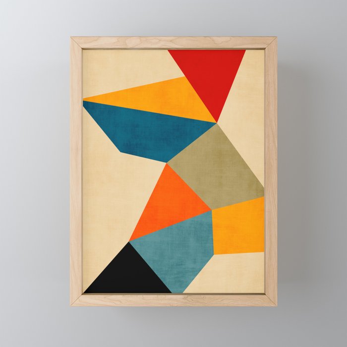 Geometric Colorful Modern Artwork Mini Art Print Gallery Image 1