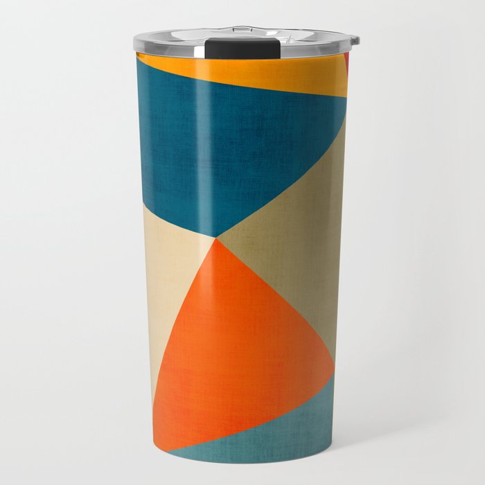 Geometric Colorful Modern Artwork Travel Mug Gallery Image 1