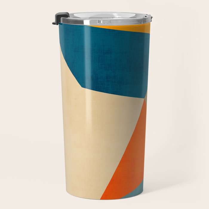 Geometric Colorful Modern Artwork Travel Mug Gallery Image 3