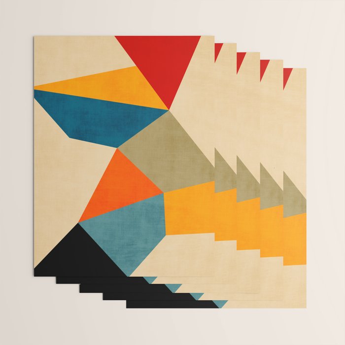 Geometric Colorful Modern Artwork Wrapping Paper Gallery Image 3