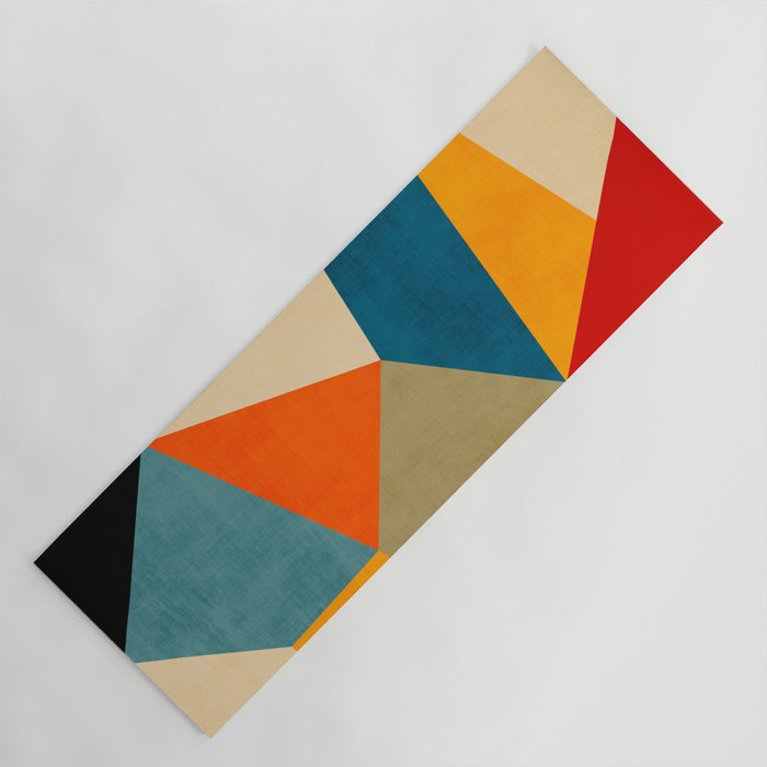 Geometric Colorful Modern Artwork Yoga Mat Gallery Image 1
