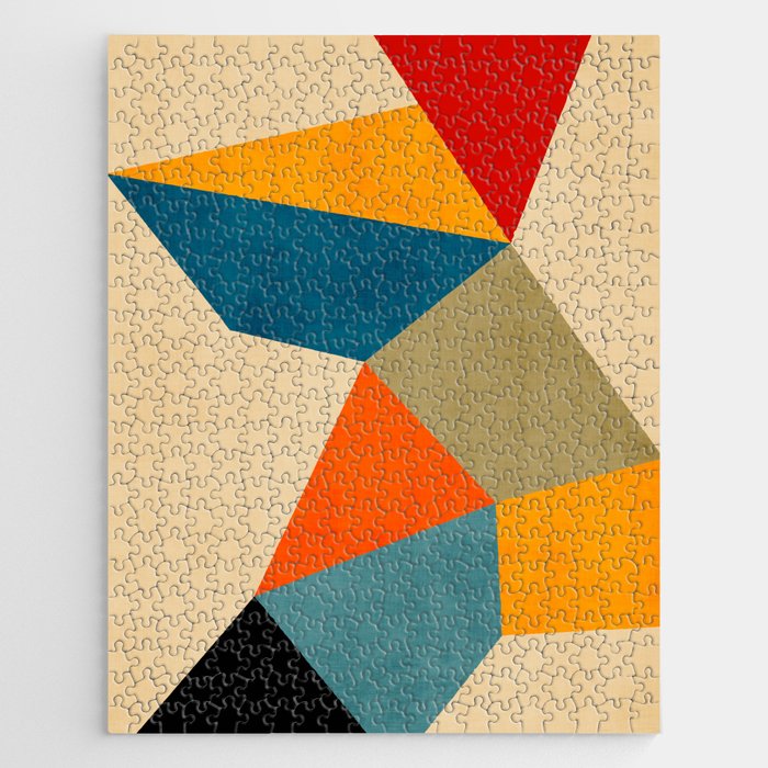 Geometric Colorful Modern Artwork Jigsaw Puzzle Gallery Image 1