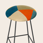 Geometric Colorful Modern Artwork Stool Gallery Image 2