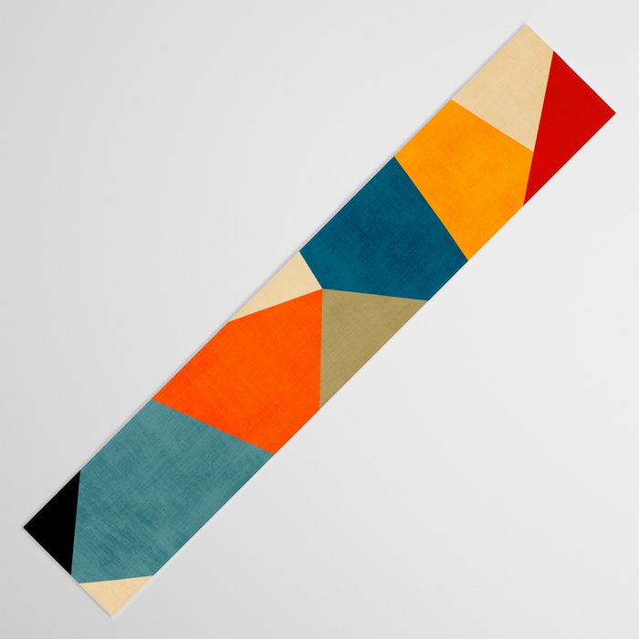 Geometric Colorful Modern Artwork Table Runner Gallery Image 3
