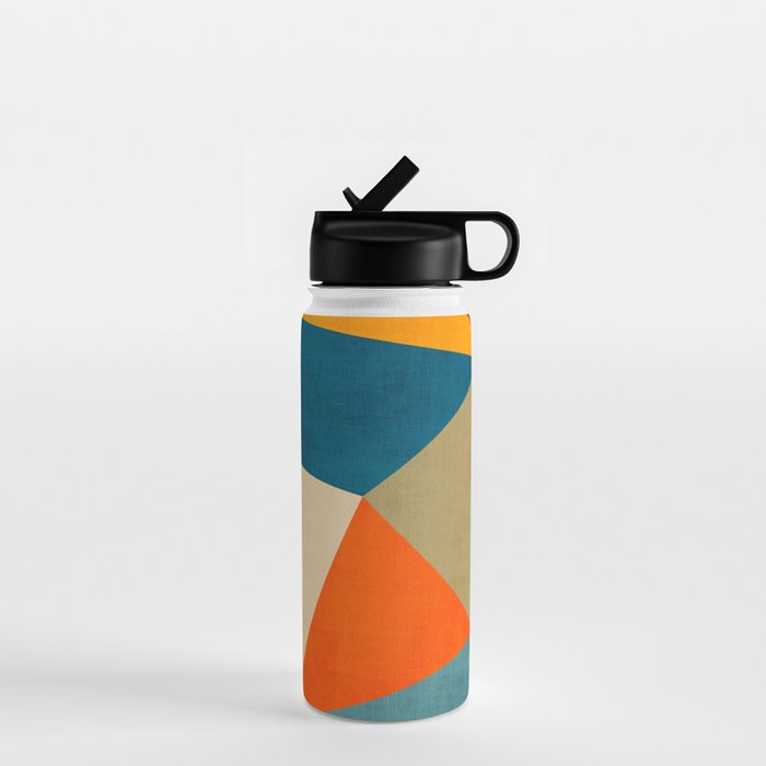 Geometric Colorful Modern Artwork Water Bottle Gallery Image 1