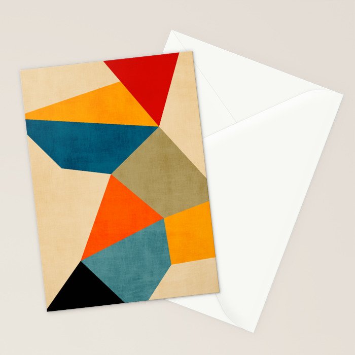 Geometric Colorful Modern Artwork Stationery Card Gallery Image 2