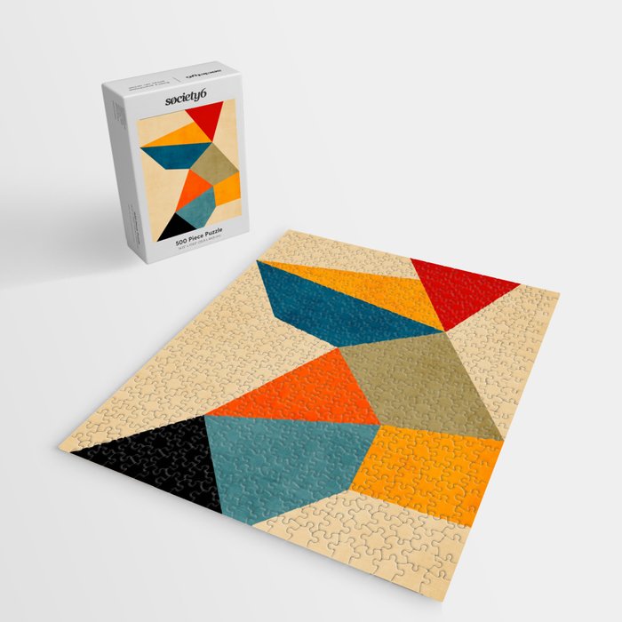 Geometric Colorful Modern Artwork Jigsaw Puzzle Gallery Image 2