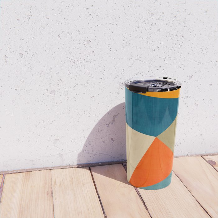 Geometric Colorful Modern Artwork Travel Mug Gallery Image 4