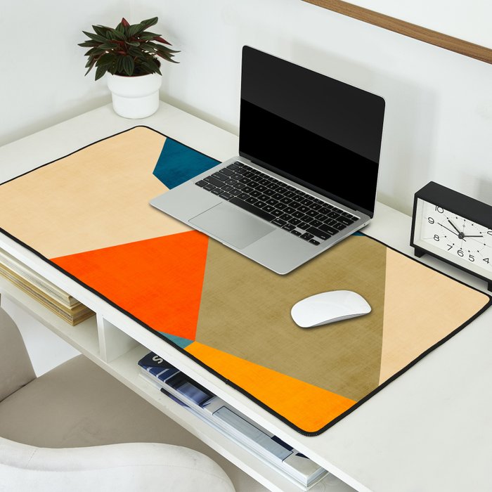 Geometric Colorful Modern Artwork Desk Mat Gallery Image 2