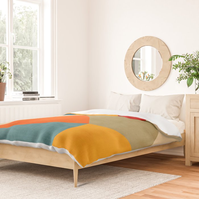 Geometric Colorful Modern Artwork Duvet Cover Gallery Image 2