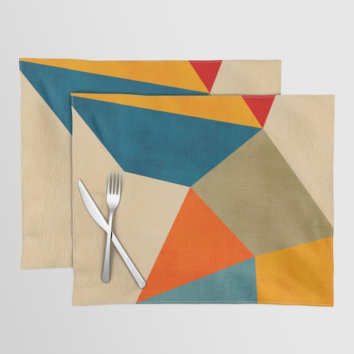 Geometric Colorful Modern Artwork Placemat Gallery Image 1