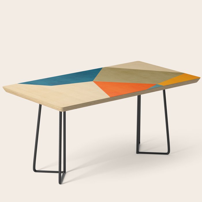 Geometric Colorful Modern Artwork Coffee Table Gallery Image 1