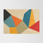 Geometric Colorful Modern Artwork Rug Gallery Image 2