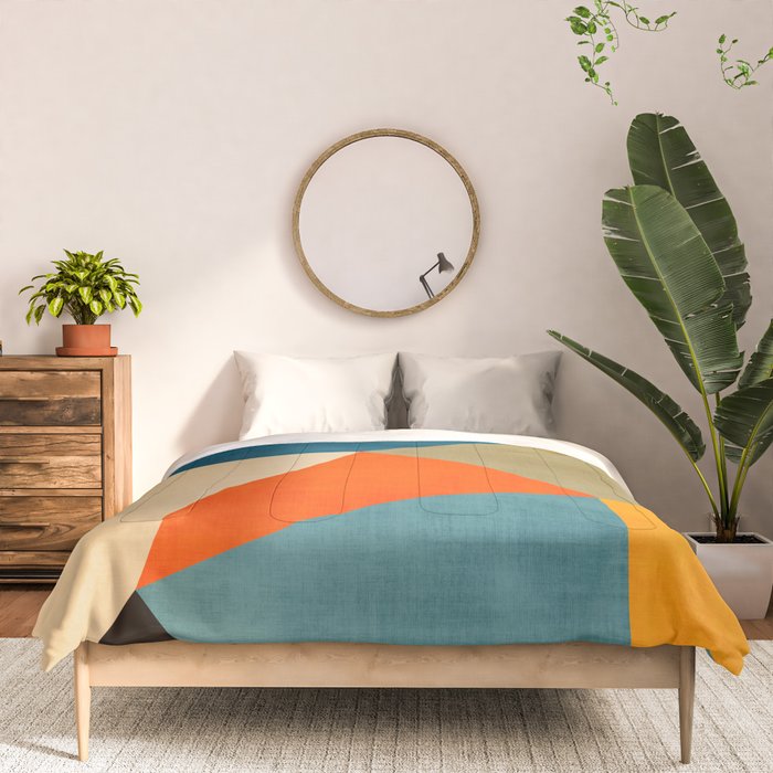 Geometric Colorful Modern Artwork Comforter Gallery Image 3