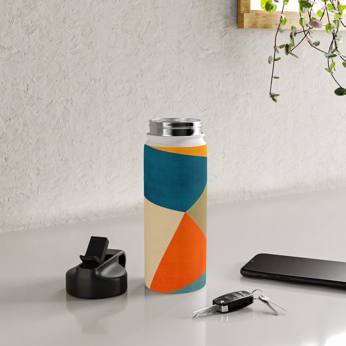 Geometric Colorful Modern Artwork Water Bottle Gallery Image 4