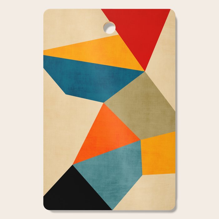 Geometric Colorful Modern Artwork Cutting Board Gallery Image 1
