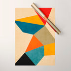 Geometric Colorful Modern Artwork Wrapping Paper Gallery Image 1