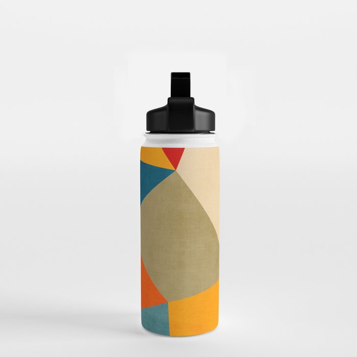 Geometric Colorful Modern Artwork Water Bottle Gallery Image 2
