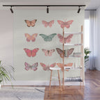 Butterflies in Pink Tones Wall Mural Gallery Image 1