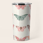 Butterflies in Pink Tones Travel Mug Gallery Image 1