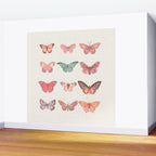 Butterflies in Pink Tones Wall Mural Gallery Image 2
