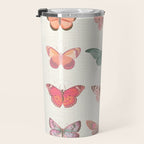 Butterflies in Pink Tones Travel Mug Gallery Image 3