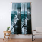 Misty Shoreline - Moody Ocean Photography Print Window Curtain Gallery Image 5