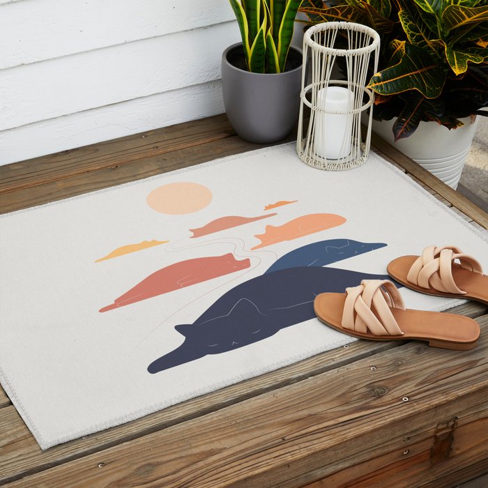 Cat Landscape 159 Outdoor Rug Gallery Image 2