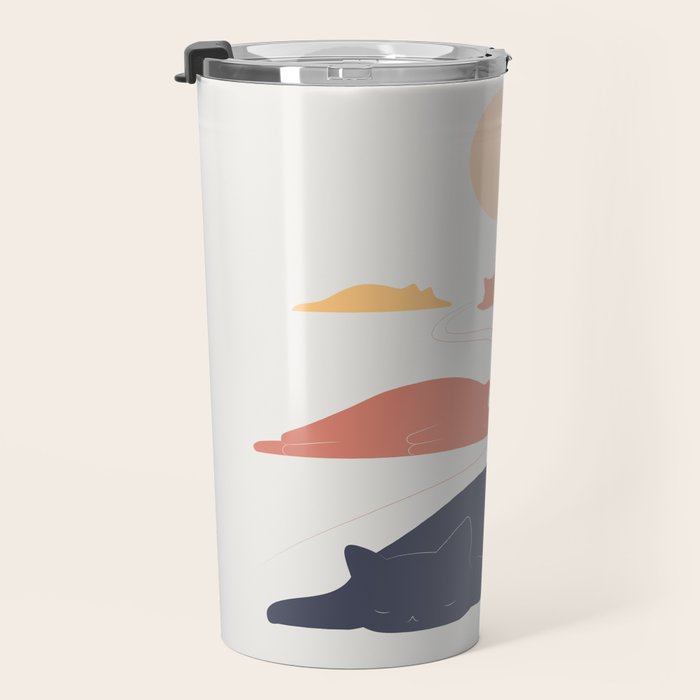 Cat Landscape 159 Travel Mug Gallery Image 3