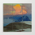 Japan Alps Vintage Beautiful Japanese Woodblock Print Hiroshi Yoshida Landscape Wood Wall Art Gallery Image 1