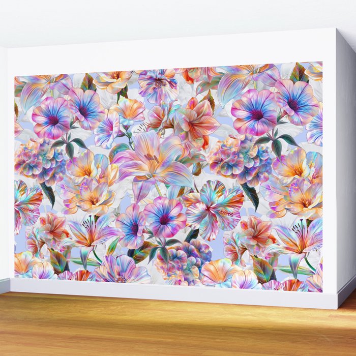Glittering Blossoms  Wall Mural Gallery Image 2