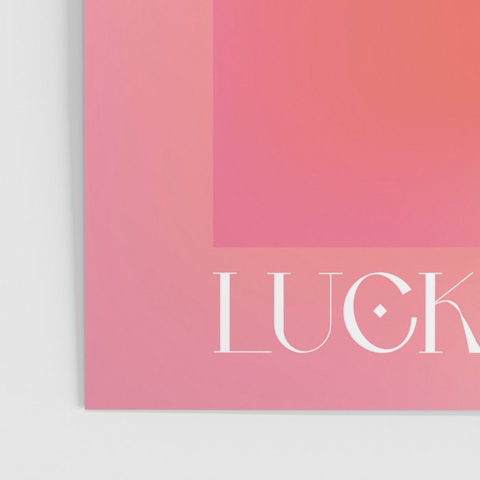 Gradient Angel Number 777 Luck Poster Gallery Image 3