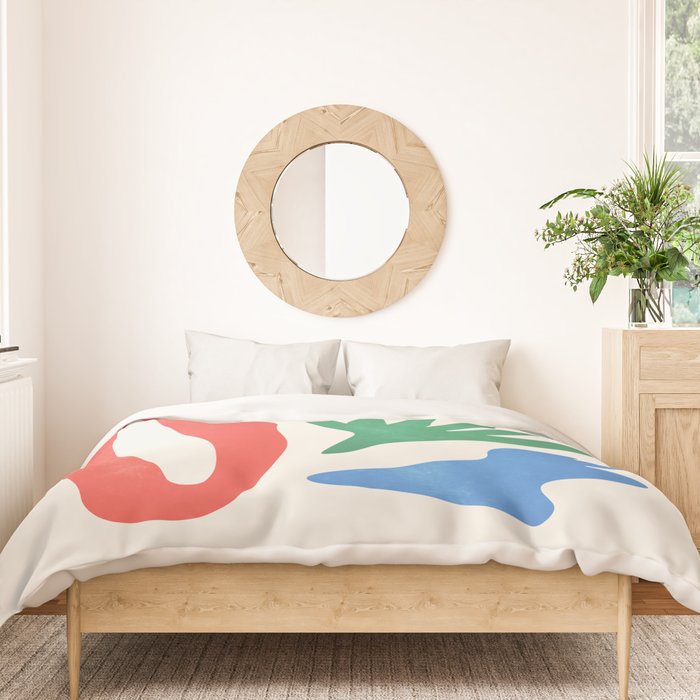 Collage I: Matisse Color Series | Mid-Century Edition Duvet Cover Gallery Image 3